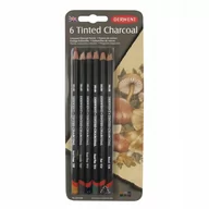 Przybory szkolne - Derwent BARWIONY Węgiel W KREDCE 6 SZT TINTED CHARCOAL 2301689 - miniaturka - grafika 1