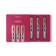 Szminki - KIKO Milano Unlimited Double Touch Lip Set zestaw do makijażu ust składający się z 3 płynnych pomadek dwuetapowych Nude Attitude - miniaturka - grafika 1