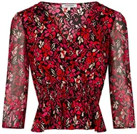 Koszulki i topy damskie - Morgan Koszulka damska, Czerwona, S - miniaturka - grafika 1