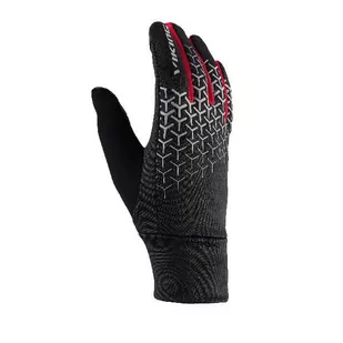 Rękawice Viking Orton 34 czarno-czerwone - Rękawiczki sportowe damskie - miniaturka - grafika 1