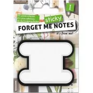 Zakładki do książek - IF Forget me sticky notes kart samoprzylepne litera I - miniaturka - grafika 1