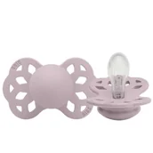 Smoczki uspokajające - Smoczek silikonowy symetryczny INFINITY S DUSKY LILAC 0+, Bibs - miniaturka - grafika 1