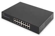 Switche - Digitus 16-portowy przełącznik gigabitowy, 19 cali, niezarządzalny DN-80112-2 - miniaturka - grafika 1
