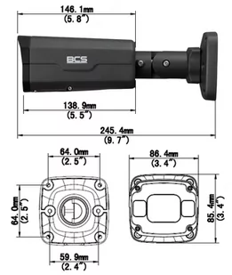 Kamera IP 8Mpx BCS-P-TIP58VSR5-Ai2-G ZOOM Optyczny Zaawansowana analityka IR50 MicroSD - Kamery IP - miniaturka - grafika 3