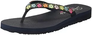 Skechers Damskie japonki Meditation-Daisy Delight, niebieski - niebieski Navy - 36 EU - Klapki i japonki damskie - miniaturka - grafika 1