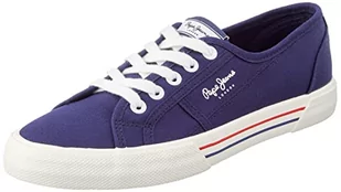Pepe Jeans Damskie trampki Brady W Basic, 595navy, 36 EU - Trampki damskie - miniaturka - grafika 1