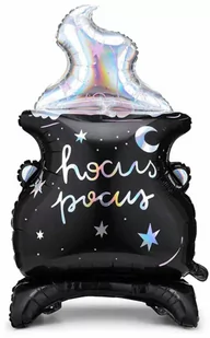 Balon foliowy Kociołek Hocus Pocus na Halloween - 80 cm - 1 szt. - Halloween - miniaturka - grafika 1