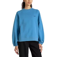Bluzy damskie - Lee Damska bluza z długim rękawem, space blue, L - miniaturka - grafika 1