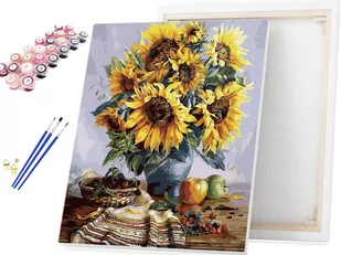 Malowanie po numerach Bukiet Słoneczników 40x50cm / beliart - Malowanie po numerach - miniaturka - grafika 1
