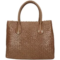 Torebki damskie - Melvin & Hamilton Ręcznie pleciona skórzana torba Kimberly 1, szary - miniaturka - grafika 1