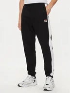 Spodnie sportowe męskie - Fila Spodnie dresowe FAM0612 Czarny Regular Fit - miniaturka - grafika 1