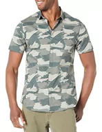 Koszule męskie - Armani Exchange Męska koszula z krótkim rękawem, Urban Chic Paint Cam, S - miniaturka - grafika 1