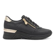 Półbuty damskie - Sneakers Rieker N4305-00 - miniaturka - grafika 1