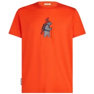 Koszulki sportowe męskie - Koszulka męska Icebreaker Men Merino 150 Tech Lite Bear Tour Rozmiar: XL / Kolor: czerwony - miniaturka - grafika 1