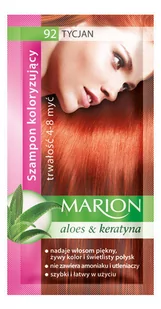 Marion Szampon Koloryzujący Aloes & Keratyna 92 tycjan - Farby do włosów i szampony koloryzujące - miniaturka - grafika 1