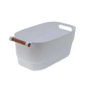 Pudła i pojemniki do przechowywania - Koszyk Tonga 13 l biały - miniaturka - grafika 1