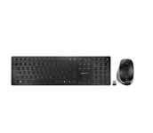 Zestawy myszka + klawiatura - CHERRY DW 9500 SLIM klawiatura Dołączona myszka Uniwersalne RF Wireless + Bluetooth QWERTY Angielski Czarny, Szary - miniaturka - grafika 1