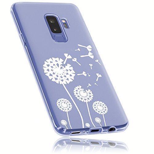 mumbi Etui kompatybilne z Samsung Galaxy S9+, etui na telefon komórkowy z motywem dmuchawca, przezroczyste