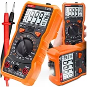 Multimetry - PROFESJONALNY MIERNIK CYFROWY POBORU PRĄDU MULTIMETR uniwersalny RĘCZNY LCD - miniaturka - grafika 1