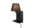 Lampy stojące - Trio COMFORT 262670132 kinkiet z ładowarką indukcyjną i usb czarny - miniaturka - grafika 1