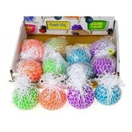 Zabawki sensoryczne - Gniotek żelowy w siatce (12szt) - miniaturka - grafika 1