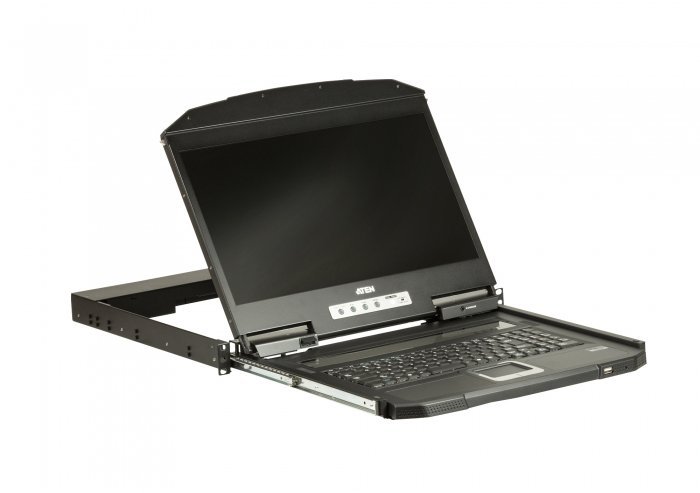 Konsola KVM Aten ATEN CL3700NW-ATA-AG ATEN 1U Ultra Short Depth Single Rail WideScreen LCD Console USB / HDMI 1920x1