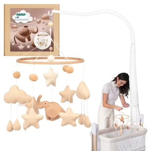 Neno Eli Karuzela Karuzelka Do Łóżeczka Z Uchwytem Mocującym - Karuzele dla niemowląt - miniaturka - grafika 1