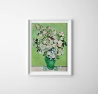 Plakaty - Plakat w stylu vintage Róże Van Gogh - miniaturka - grafika 1