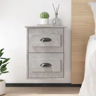 Szafki nocne - vidaXL Wisząca szafka nocna, szarość betonu, 41,5x36x53 cm - miniaturka - grafika 1