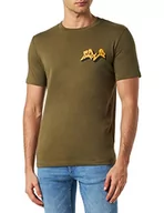 Koszulki męskie - Replay T-shirt męski, Army Green 238, L - miniaturka - grafika 1