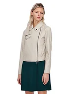 Kurtki damskie - Armani Exchange Damska kurtka motocyklowa, Czysty kaszmir., XS - miniaturka - grafika 1