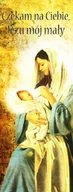 Ikony i obrazy sakralne - Baner na Boże Narodzenie, "Czekam na Ciebie Jezu mój mały" 50x130 cm - miniaturka - grafika 1