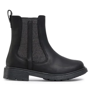 Botki Clarks Astrol Orin T 261541066 Czarny - Buty dla dziewczynek - miniaturka - grafika 1