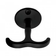 Wieszaki i stojaki - Wieszak ścienny Siljan Metalowy czarny - miniaturka - grafika 1