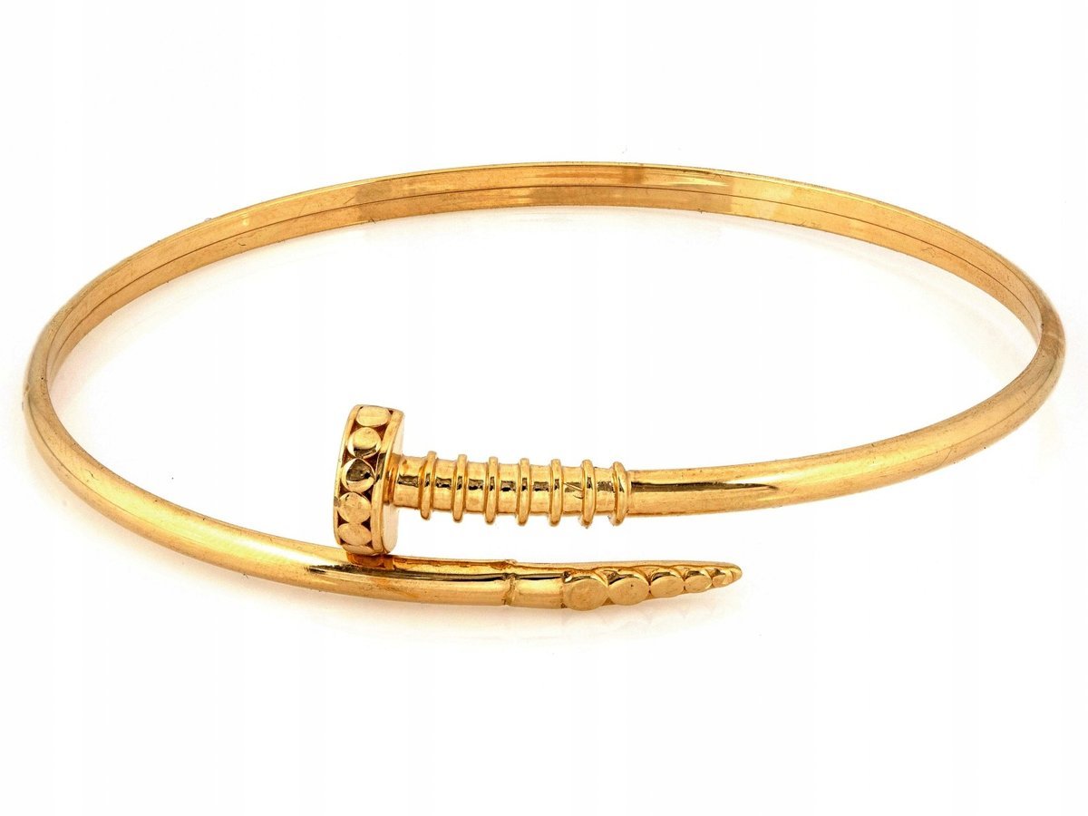 Złota bransoletka 585 elegancki design modna