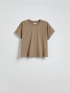 Reserved - T-shirt kimono - brązowy - Moda i Uroda OUTLET - miniaturka - grafika 1