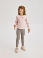 Bluzki dla niemowląt - Reserved - Bluzka z kołnierzykiem - pastelowy róż - miniaturka - grafika 1