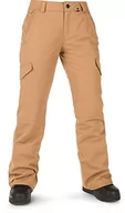 Spodnie damskie - Volcom Bridger Ins Pant spodnie damskie, karmel, S - miniaturka - grafika 1