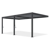 Kratki i pergole - Pergola tarasowa DELUXE Wall 3,6x6 Anthracite - Gutroof - miniaturka - grafika 1