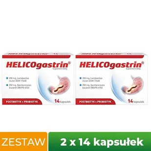 Zestaw Helicogastrin, 2x14kaps. - Układ pokarmowy - miniaturka - grafika 1