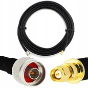 Kable komputerowe i do monitorów - Rangeful SMA Male to N Male 1m Flexible Coaxial Cable — LMR400 UF UltraFlex equivalent HF400-NM-SM-1 - miniaturka - grafika 1