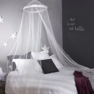 Atmosphera Créateur d'intérieur Atmosphera Créateur dintérieur Baldachim Sky Moskitiera nad łóżko biała 60 x 250 cm B0073CLUP2 - Moskitiery - miniaturka - grafika 1