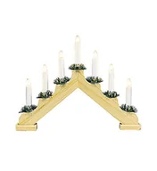 Oświetlenie świąteczne - Markslöjd 704643 - Świąteczny świecznik OLA 7xE10/3W/230V brązowy - miniaturka - grafika 1