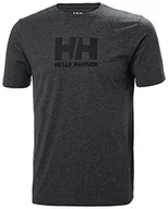 Koszulki męskie - Helly Hansen HH Logo Bluzka z krótkim rękawem Mężczyźni, ebony melange S 2020 Koszulki z krótkim rękawem 33979-982-S - miniaturka - grafika 1