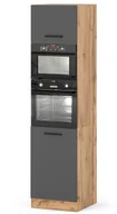 Szafki kuchenne - Szafka Kuchenna Słupek Modułowy Stojący Blande 60cm Wotan Szary Mat - miniaturka - grafika 1