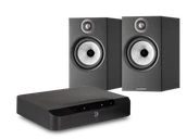 Zestawy stereo - Bluesound POWERNODE EDGE (czarny) + 606 S2 Anniversary Edition (czarny) - miniaturka - grafika 1