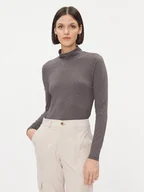 Bluzki damskie - ONLY Golf 15280335 Szary Regular Fit - miniaturka - grafika 1