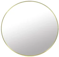 Lustra - Złote lustro w aluminiowej ramie 50 cm N7-M09 - miniaturka - grafika 1