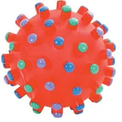 Zabawki dla psów - Zolux Zabawka Winylowa Piłka Z Wypustkami 9Cm - miniaturka - grafika 1