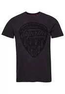 Koszulki męskie - Superdry Koszulka męska z nadrukiem, Heavy Backstage Black, 3XL - miniaturka - grafika 1